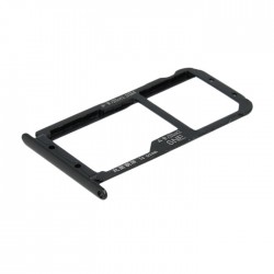 Υποδοχή Κάρτας Dual SIM και SD Tray για Huawei Mate 20 Lite - Χρώμα: Μαύρο