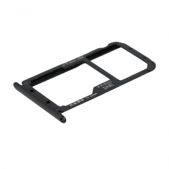 Υποδοχή Κάρτας Dual SIM και SD Tray για Huawei Mate 20 Lite - Χρώμα: Μαύρο Υποδοχή Κάρτας Dual SIM και SD Tray για Huawei Mate 20 Lite - Χρώμα: Μαύρο
