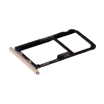 Dual SIM and SD Tray for Huawei Mate 20 Lite  - Color: Gold