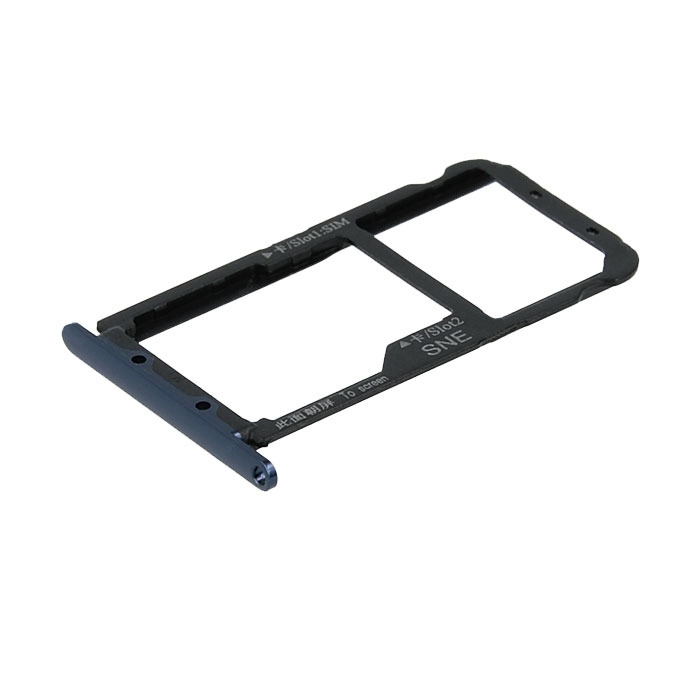 Dual SIM and SD Tray for Huawei Mate 20 Lite  - Color: Blue