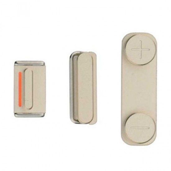 Σετ Κουμπιών 3Σε1 / Buttons Set για iPhone 5S - Χρώμα: Χρυσό Σετ Κουμπιών 3Σε1 / Buttons Set για iPhone 5S - Χρώμα: Χρυσό