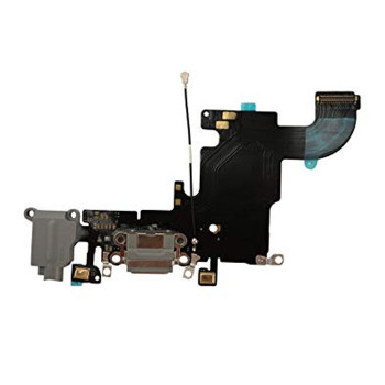 Charging and Audio Jack Flex for iPhone 6S - Color: Black
