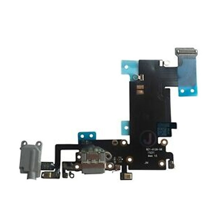 Charging and Audio Jack Flex for iPhone 6S Plus - Color: Black