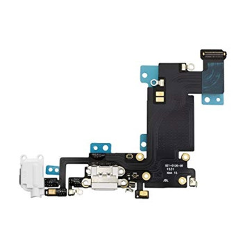 Charging and Audio Jack Flex for iPhone 6S Plus - Color: White