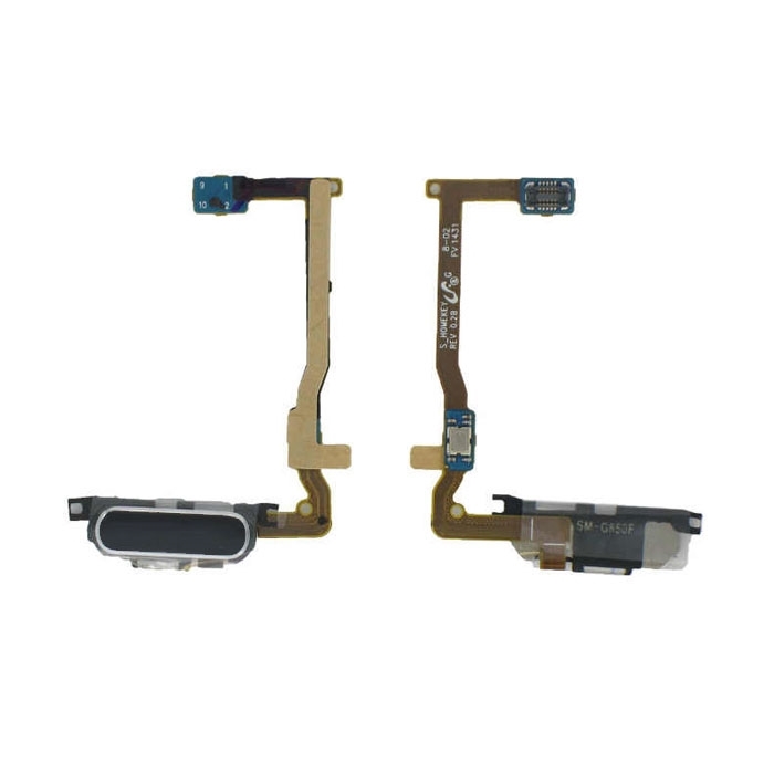 Home Button Flex for Samsung Galaxy Alpha G850F - Color: Black