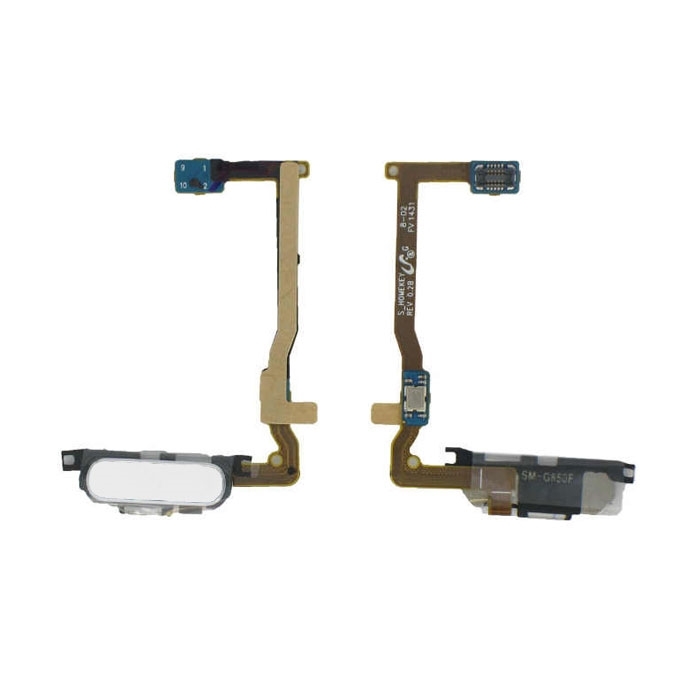 Home Button Flex for Samsung Galaxy Alpha G850F - Color: White