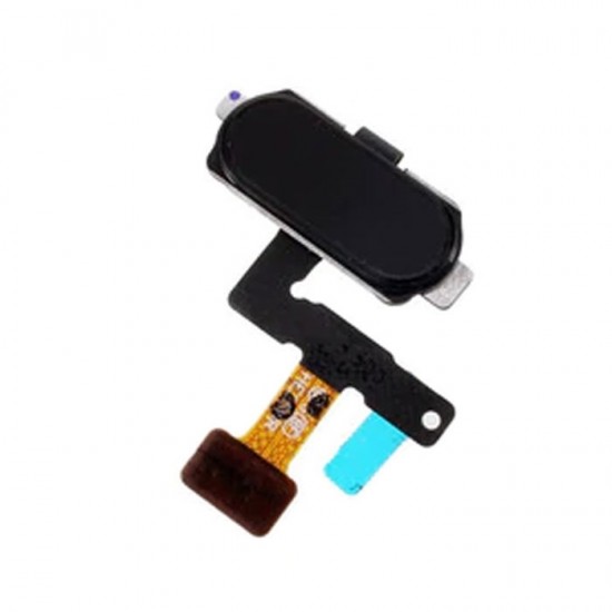 Καλωδιοταινία Κεντρικού Κουμπιού / Home Button Flex για Samsung Galaxy J5 2017 J530F / J7 2017 J730F - Χρώμα: Μαύρο