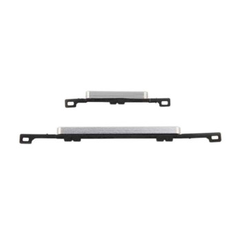 Outside Plastic Power and Volume Buttons for Samsung Galaxy S4 I9506 - Color: Silver