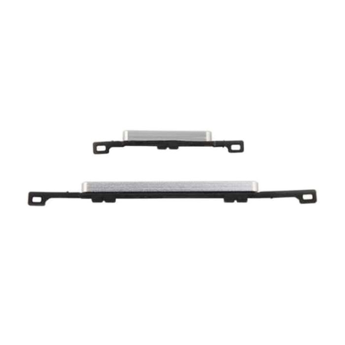 Outside Plastic Power and Volume Buttons for Samsung Galaxy S4 I9506 - Color: Silver