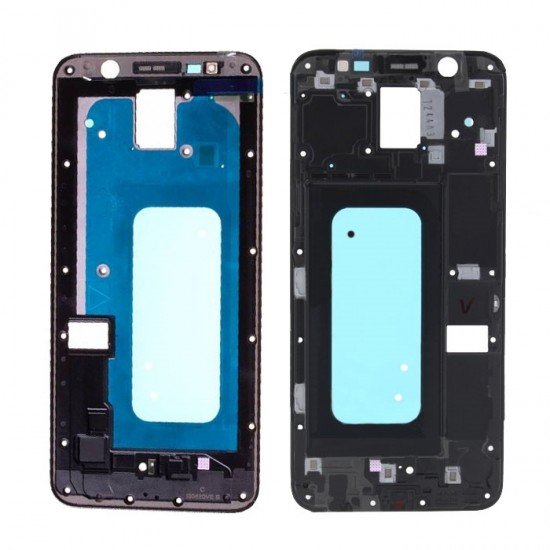 Μπροστινό Πλαίσιο Οθόνης Front LCD Frame για Samsung Galaxy Α6 Plus 2018 A605F - Χρώμα: Μαύρο