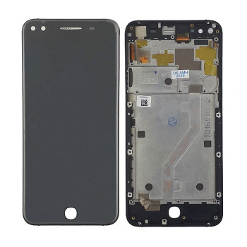 LCD Display and Touch Screen Digitizer and Frame for Alcatel 7053 X1 - Color: Black