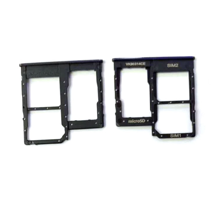 SIM Tray Dual SIM and SD for Samsung Galaxy A40 A405F - Color: Black