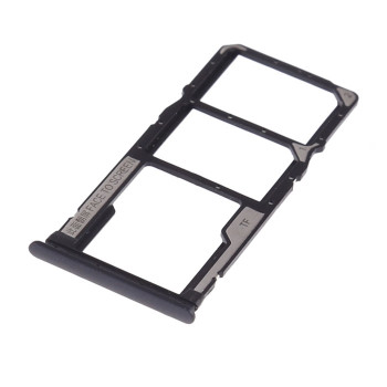 Dual SIM and SD Tray for Xiaomi Redmi 7 - Color: Black