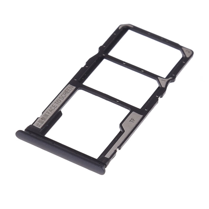 Dual SIM and SD Tray for Xiaomi Redmi 7 - Color: Black