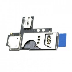 Πλακέτα Υποδοχής Κάρτας Sim και SD Μονόκαρτο / Single Sim and SD Card Tray Holder Board για Blackberry 9360