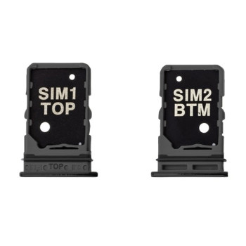 SIM Tray Dual SIM for Samsung Galaxy A80 - Color: Black