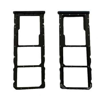 SIM Tray Dual SIM and SD for Huawei Y9 2019 - Color: Black