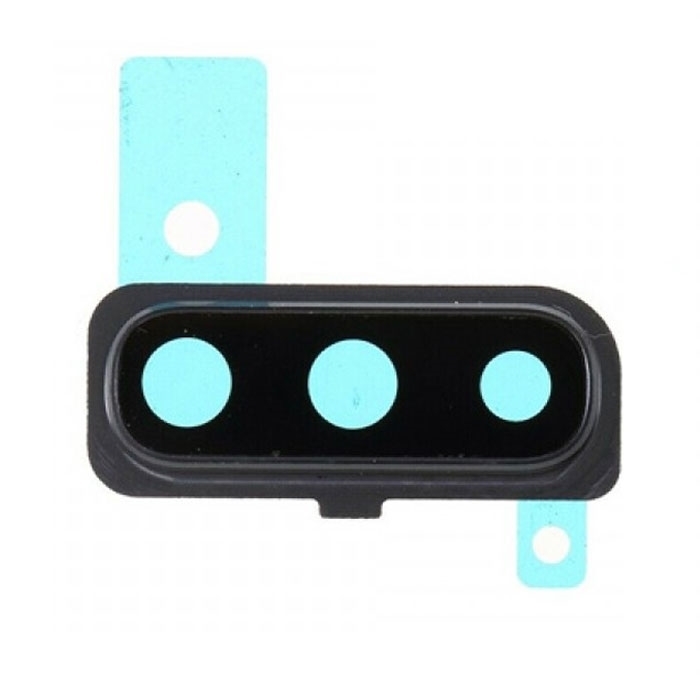 Camera Lens with frame for Samsung Galaxy A50 A505F - Color: Black
