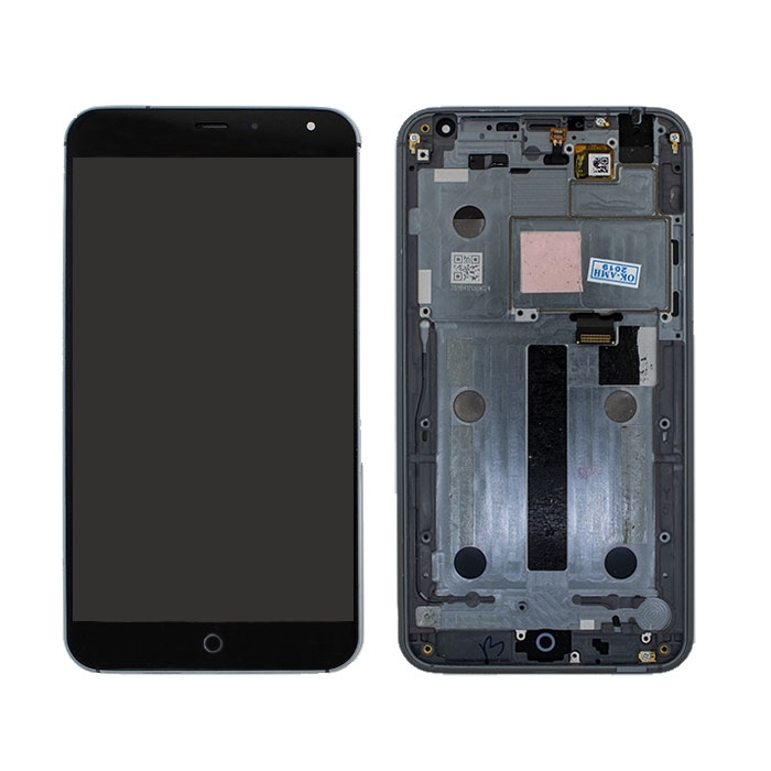LCD Complete with Frame for Meizu MX4 - Color: Black
