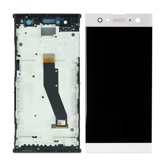 Οθόνη LCD με Μηχανισμό Αφής και Πλαίσιο για Sony Xperia XA2 Ultra - Χρώμα: Ασημί Οθόνη LCD με Μηχανισμό Αφής και Πλαίσιο για Sony Xperia XA2 Ultra - Χρώμα: Ασημί