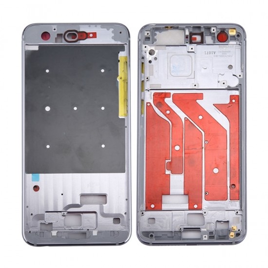 Μπροστινό Πλαίσιο Οθόνης LCD Front Frame για Huawei Honor 9 - Χρώμα: Γκρι