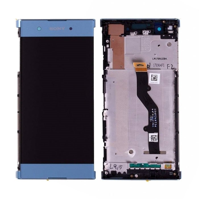 LCD Complete with Frame for Sony Xperia XA1 Plus - Color: Blue