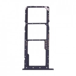 Υποδοχή Κάρτας Dual SIM και SD Tray για Huawei Y7 2019 / Y7 Prime 2019 / Y7 Pro 2019 - Χρώμα: Μαύρο