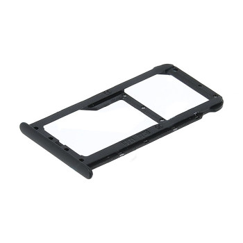 SIM and SD Tray for Huawei Honor 7X - Color: Black