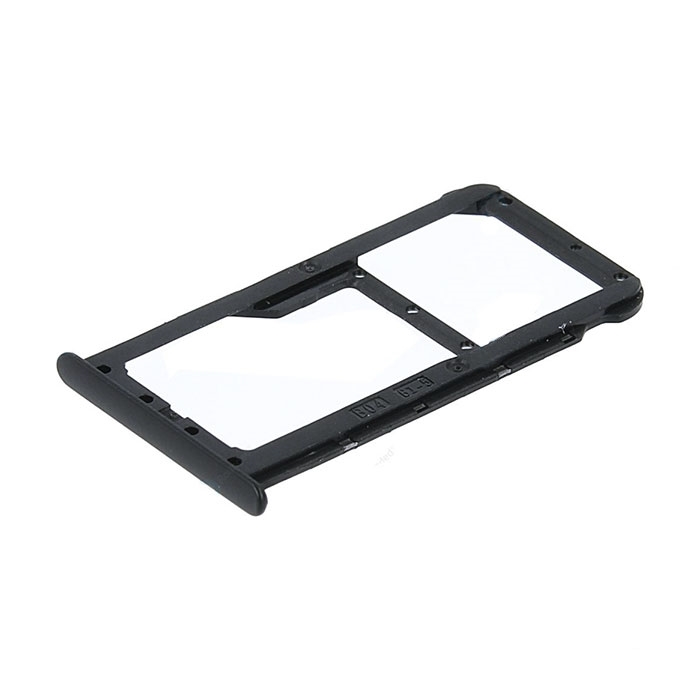 SIM and SD Tray for Huawei Honor 7X - Color: Black