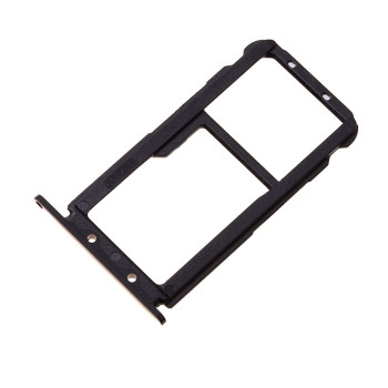 SIM and SD Tray for Huawei Honor 20 Lite - Color: Black