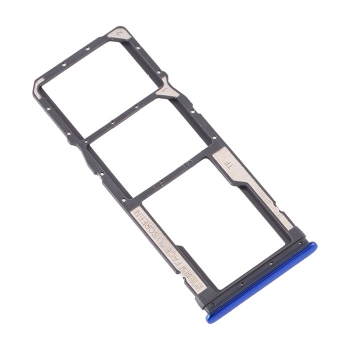 Dual SIM and SD Tray for Xiaomi Redmi Note 8 - Color: Blue
