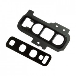 Τζαμάκι κάμερας (Camera Lens) με Πλαίσιο για Samsung Galaxy S10 Plus G975 - Χρώμα: Μαύρο