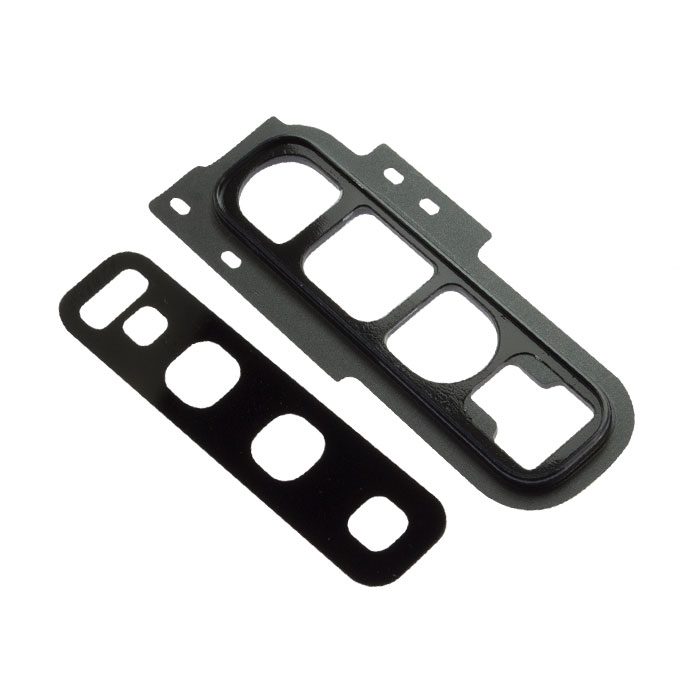 Camera Lens with Frame for Samsung Galaxy S10 G973 - Color: Black