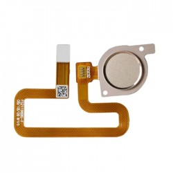 Καλωδιοταινία Κεντρικού Κουμπιού με Δαχτυλικό Αποτύπωμα / Home Button Fingerprint Flex για Huawei Y7 2018 / Y7 Prime 2018 - Χρώμα: Χρυσό
