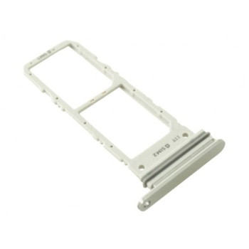 SIM Tray Dual SIM and SD for Samsung Galaxy Note 10 N970F - Color: White