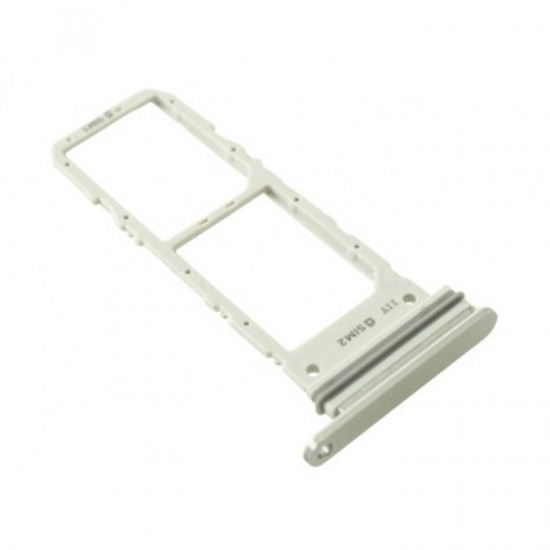 Υποδοχή Κάρτας Dual SIM και SD (SIM Tray) για Samsung Galaxy Note 10 N970F - Χρώμα: Λευκό Υποδοχή Κάρτας Dual SIM και SD (SIM Tray) για Samsung Galaxy Note 10 N970F - Χρώμα: Λευκό