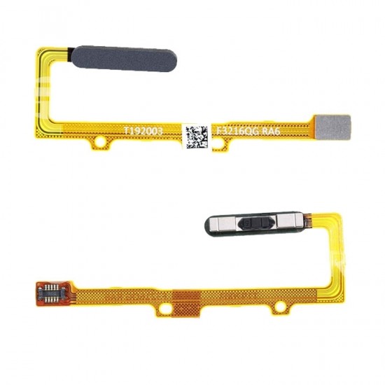 Καλωδιοταινία Κεντρικού Κουμπιού / Home Button Flex για Huawei Honor 20 / Nova 5T - Χρώμα: Μαύρο