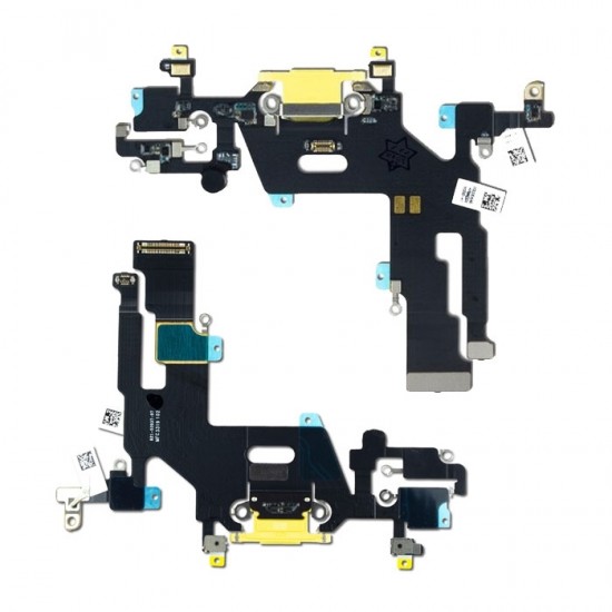 Καλωδιοταινία Φόρτισης / Dock Charging Flex για iPhone 11 - Χρώμα: Κίτρινο