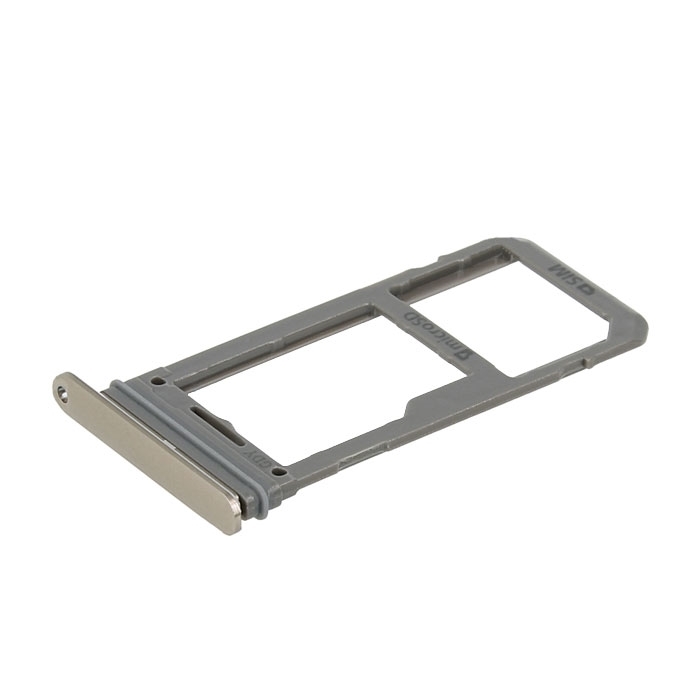 SIM Tray Dual SIM and SD for Samsung Galaxy S8 Plus G955F / Galaxy S8 G950F - Color: Gold