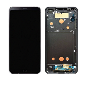 OEM LCD Display and Touch Screen Digitizer with frame for LG G6 H870- Color: Black