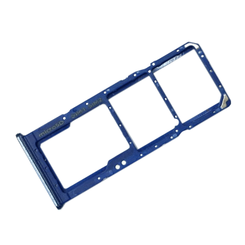 Dual SIM and SD Tray for Samsung Galaxy M20 M205F - Color: Blue