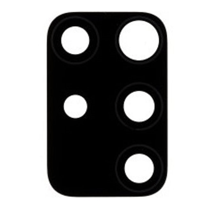 Camera Lens with Frame for Samsung Galaxy A71 A715F  - Color: Black