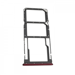 Υποδοχή Κάρτας Dual SIM και SD (SIM Tray) για Xiaomi Redmi 7 - Χρώμα: Κόκκινο