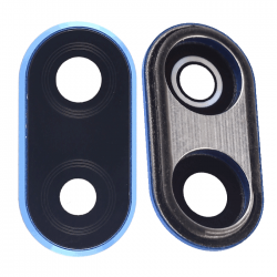 Τζαμάκι κάμερας (camera lens) με Πλαίσιο για Huawei P20 Lite - Χρώμα: Μπλε