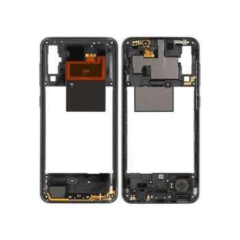 Original Middle Frame for Samsung Galaxy Α50 A505F GH97-23209Α - Χρώμα: Μαύρο