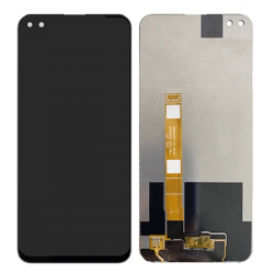 Οθόνη LCD με Μηχανισμό Αφής για Realme X50 - Χρώμα: Μαύρο