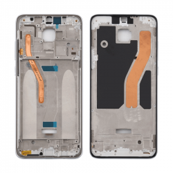 Μπροστινό Πλαίσιο Οθόνης Front LCD Frame για Xiaomi Redmi note 8 Pro - Χρώμα: Ασημί