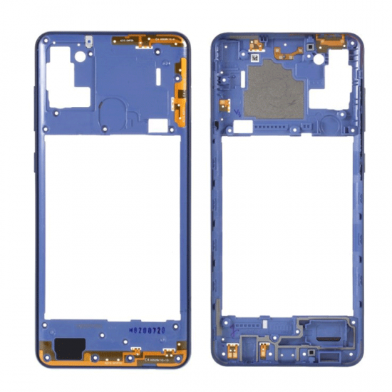 Μεσαίο Πλαίσιο με Καλωδιοταινία Middle Frame with Flex για Samsung Galaxy A41 A415F - Χρώμα: Prism Crush Blue