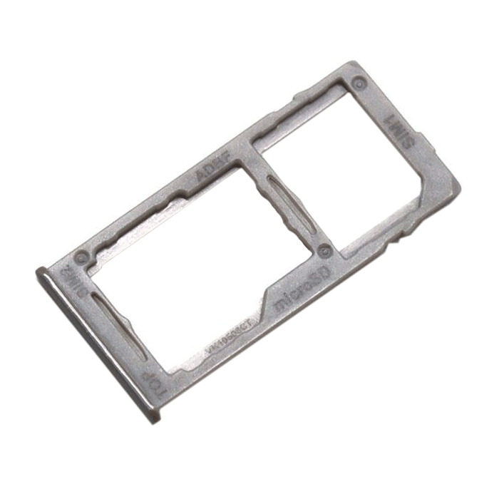 Dual SIM and SD SIM Tray for Samsung Galaxy A42 SM-A426B - Color: Silver