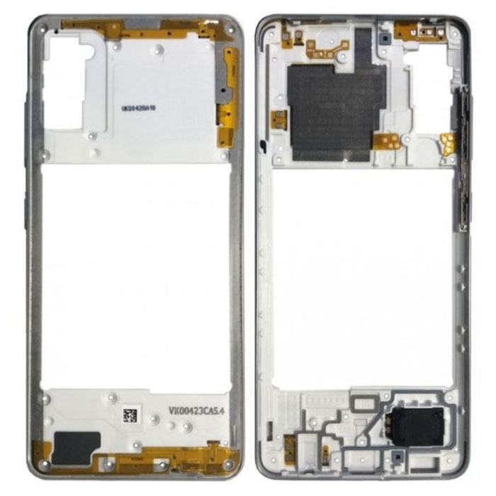 Original Middle Frame for Samsung Galaxy Α41 A415 GH98-45511C - Colour: White